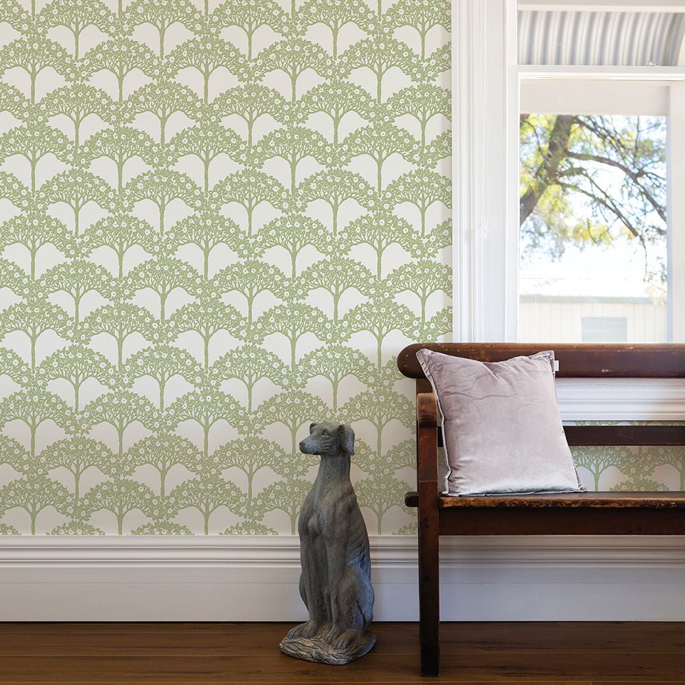 Dawson Wallpaper - Green - A Street Prints - FD26114 - Premier Wallcovering
