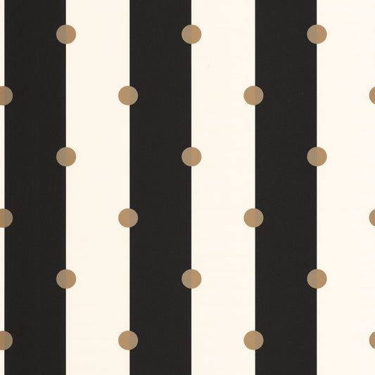 Day And Night And Dots Wallpaper - Noir - Caselio - 101229023 - Premier Wallcovering