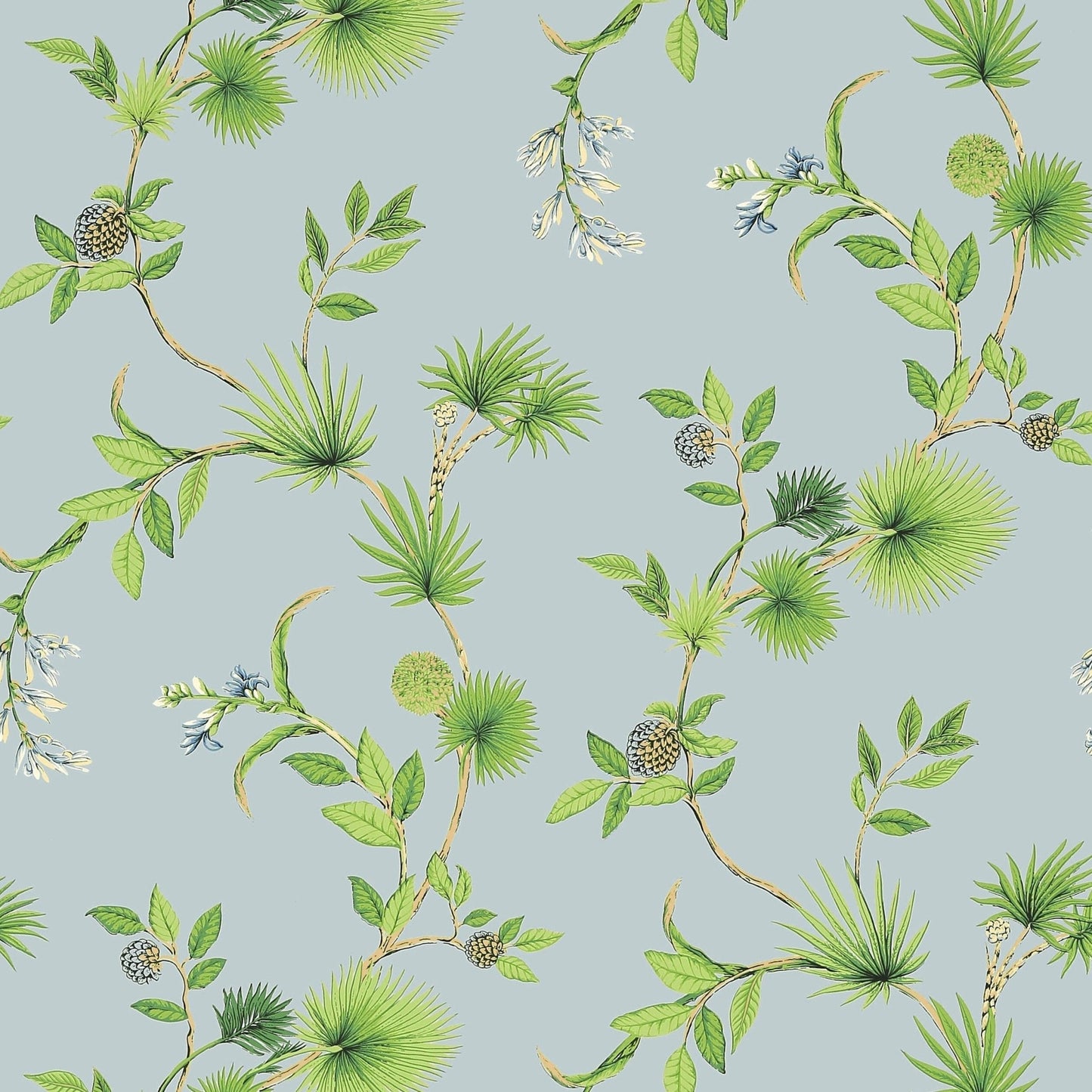De Soto Wallpaper - Blue - Thibaut - T5767 - Premier Wallcovering