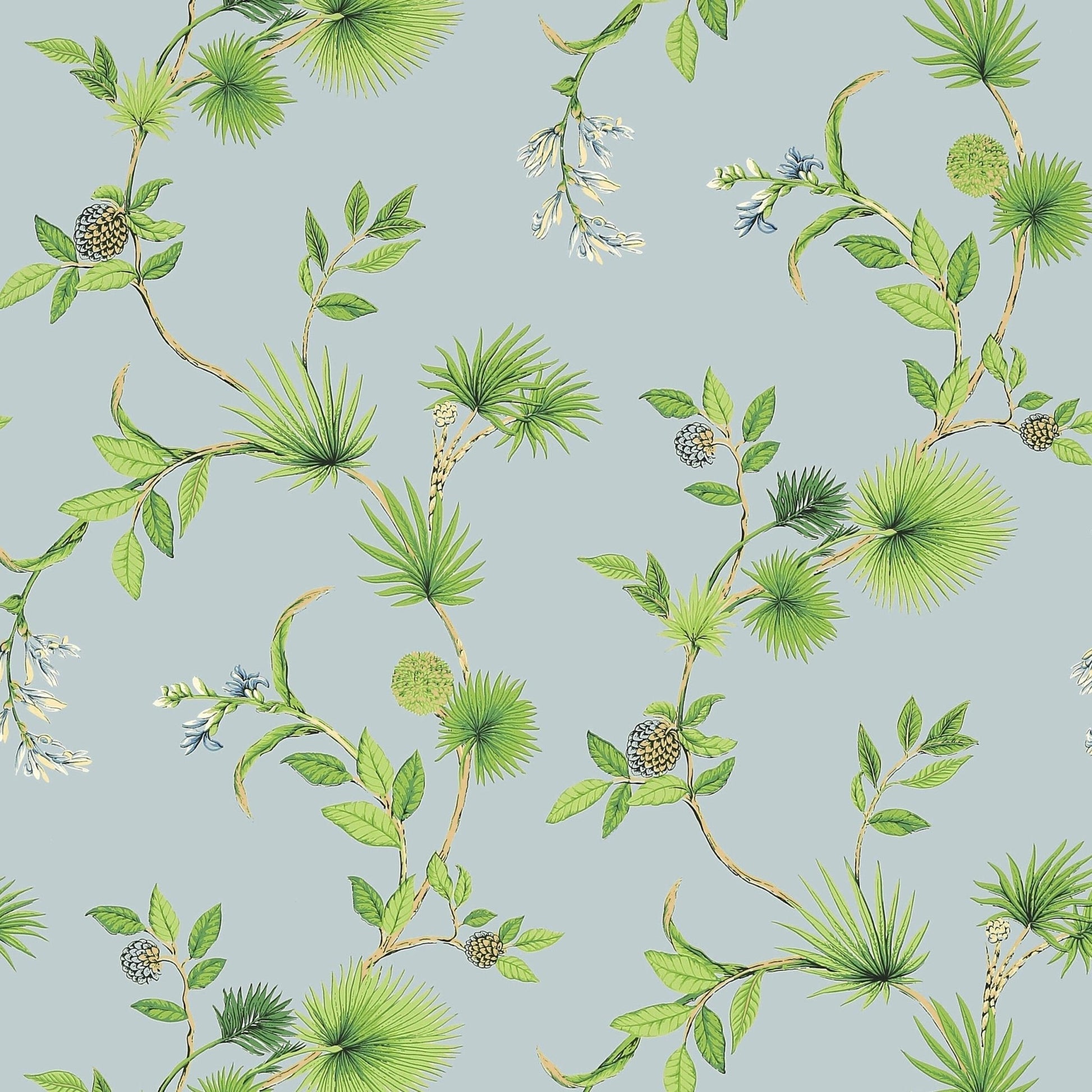 De Soto Wallpaper - Blue - Thibaut - T5767 - Premier Wallcovering