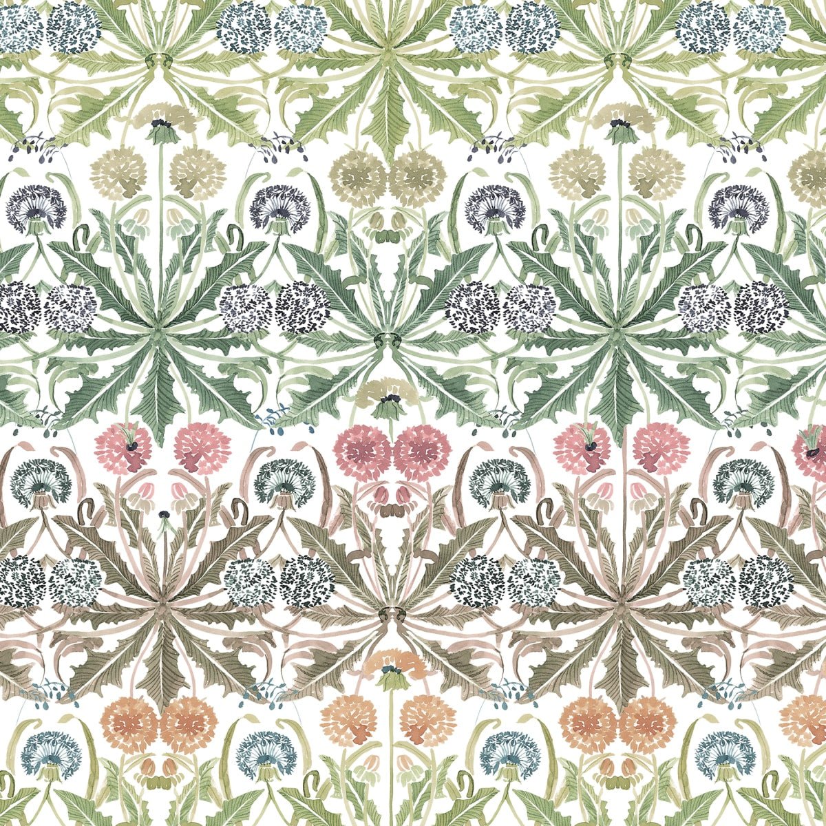 Dear Little Dandelion Wallpaper - Rainbow - Rebel Walls - R18579 - Premier Wallcovering