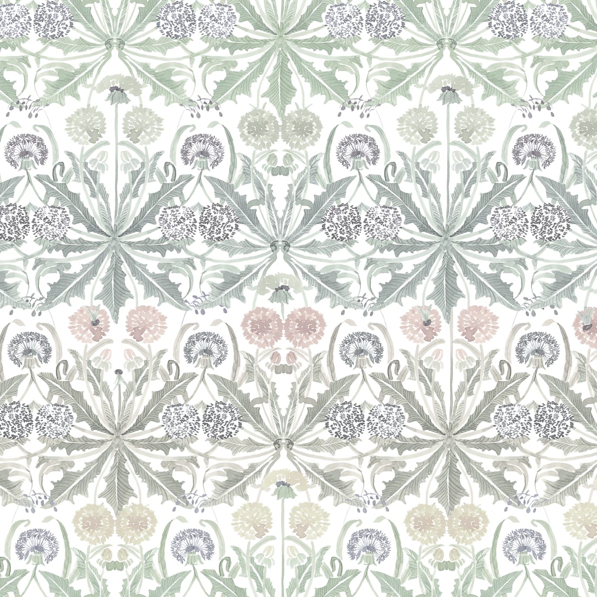 Dear Little Dandelion Wallpaper - Pastel - Rebel Walls - R18580 - Premier Wallcovering