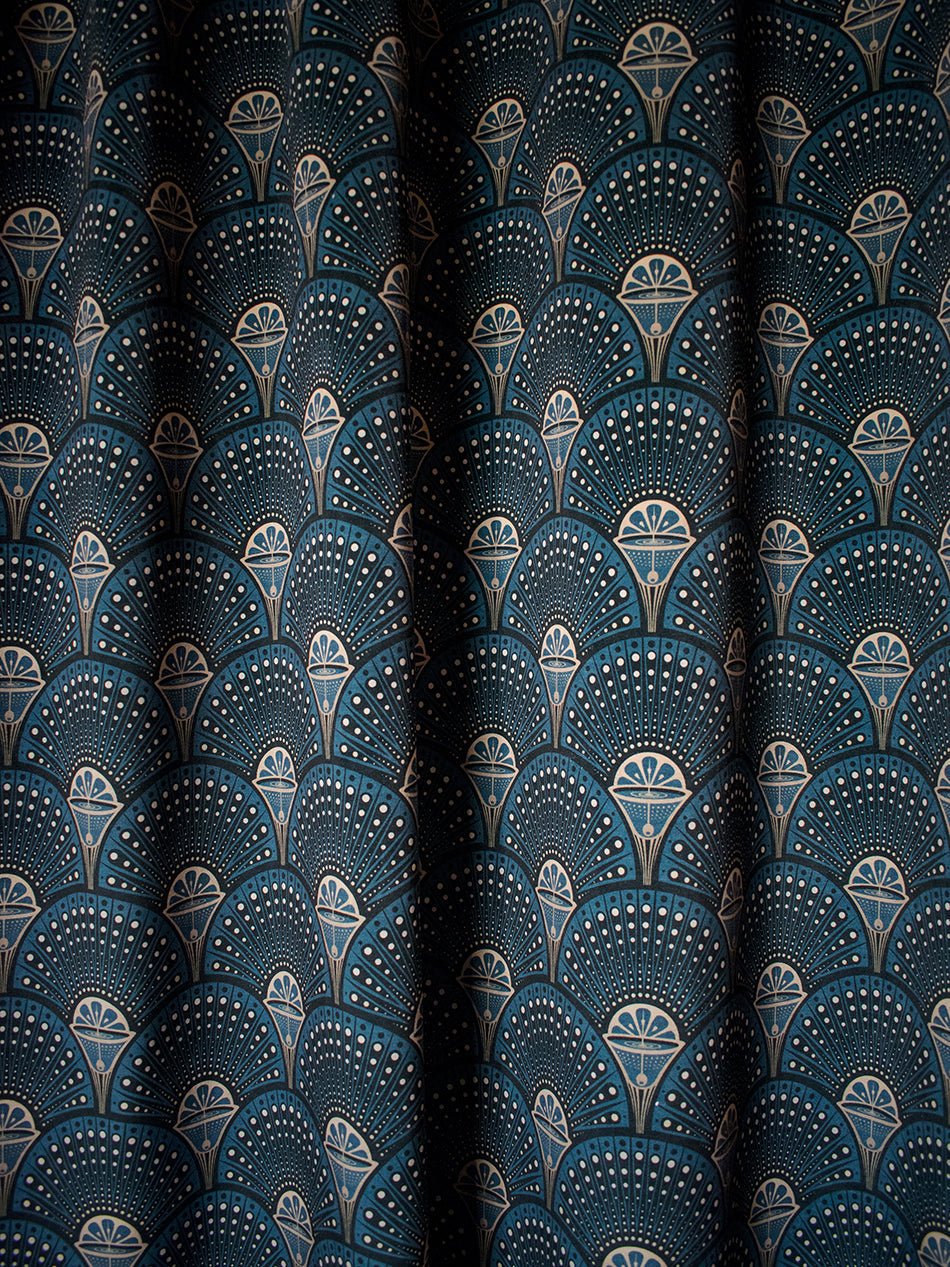Deco Martini Recycled Velvet Fabric - Midnight Gold - Divine Savages - DVS063-DM-MDGD-VEL - Premier Wallcovering