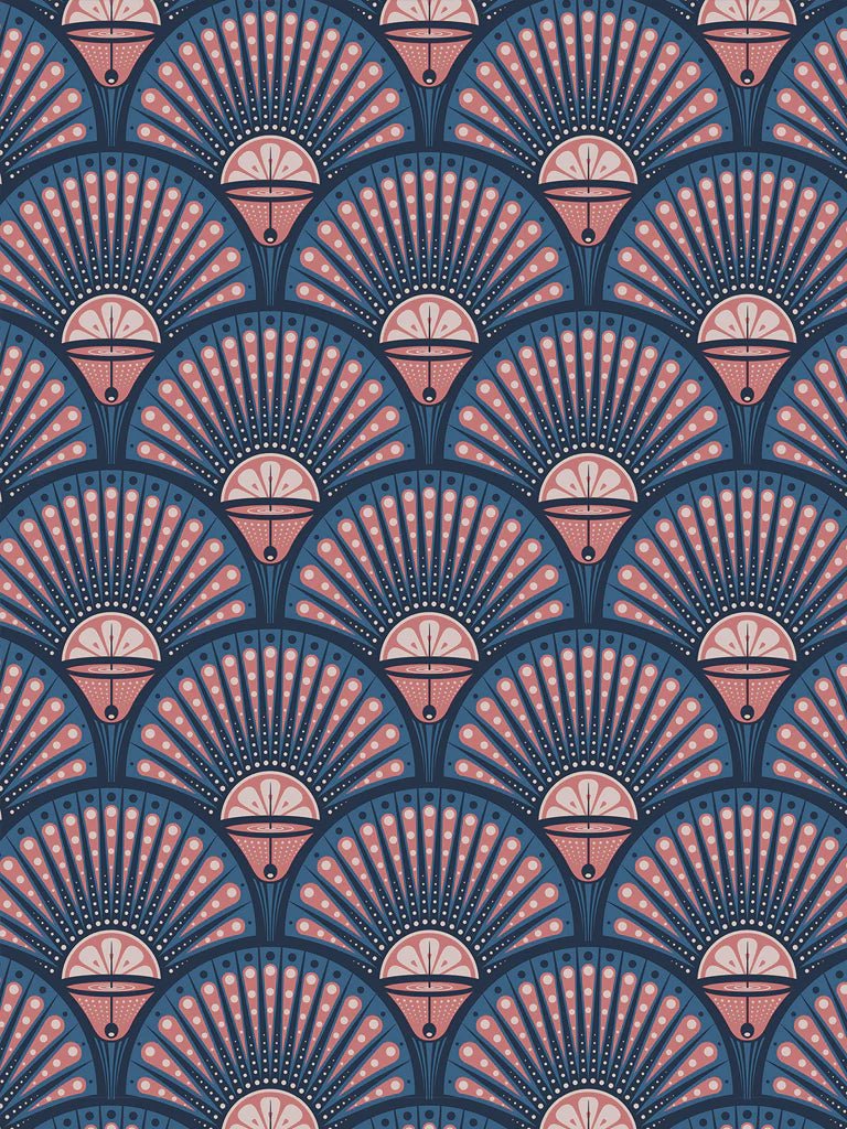 Deco Martini Recycled Velvet Fabric - Blush - Divine Savages - DVS001-DM-BLU-VEL - Premier Wallcovering