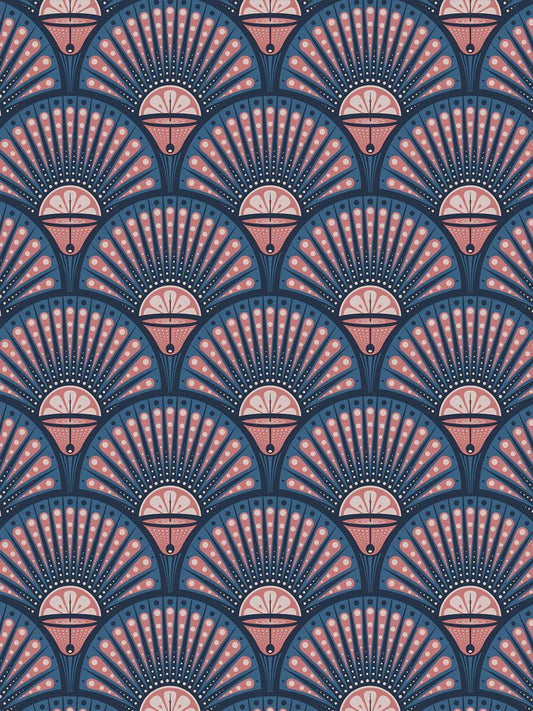 Deco Martini Recycled Velvet Fabric - Blush - Divine Savages - DVS001-DM-BLU-VEL - Premier Wallcovering