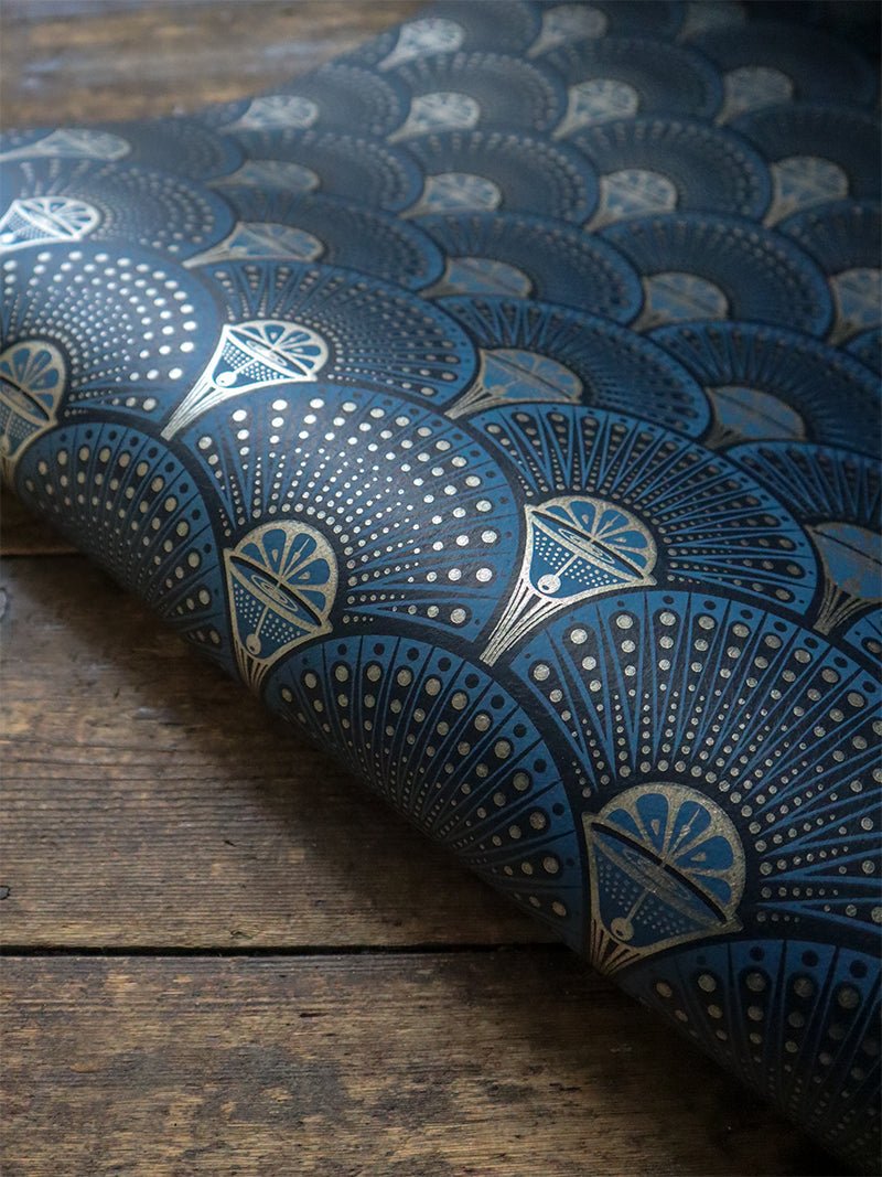 Deco Martini Wallpaper - Midnight Gold - Divine Savages - DVS063-DM-MDGD-WR - Premier Wallcovering