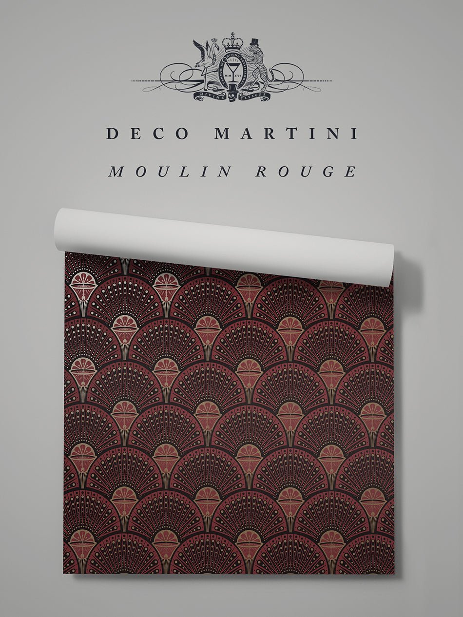 Deco Martini Wallpaper - Moulin Rouge - Divine Savages - DVS108-DM-MOULIN-WR - Premier Wallcovering