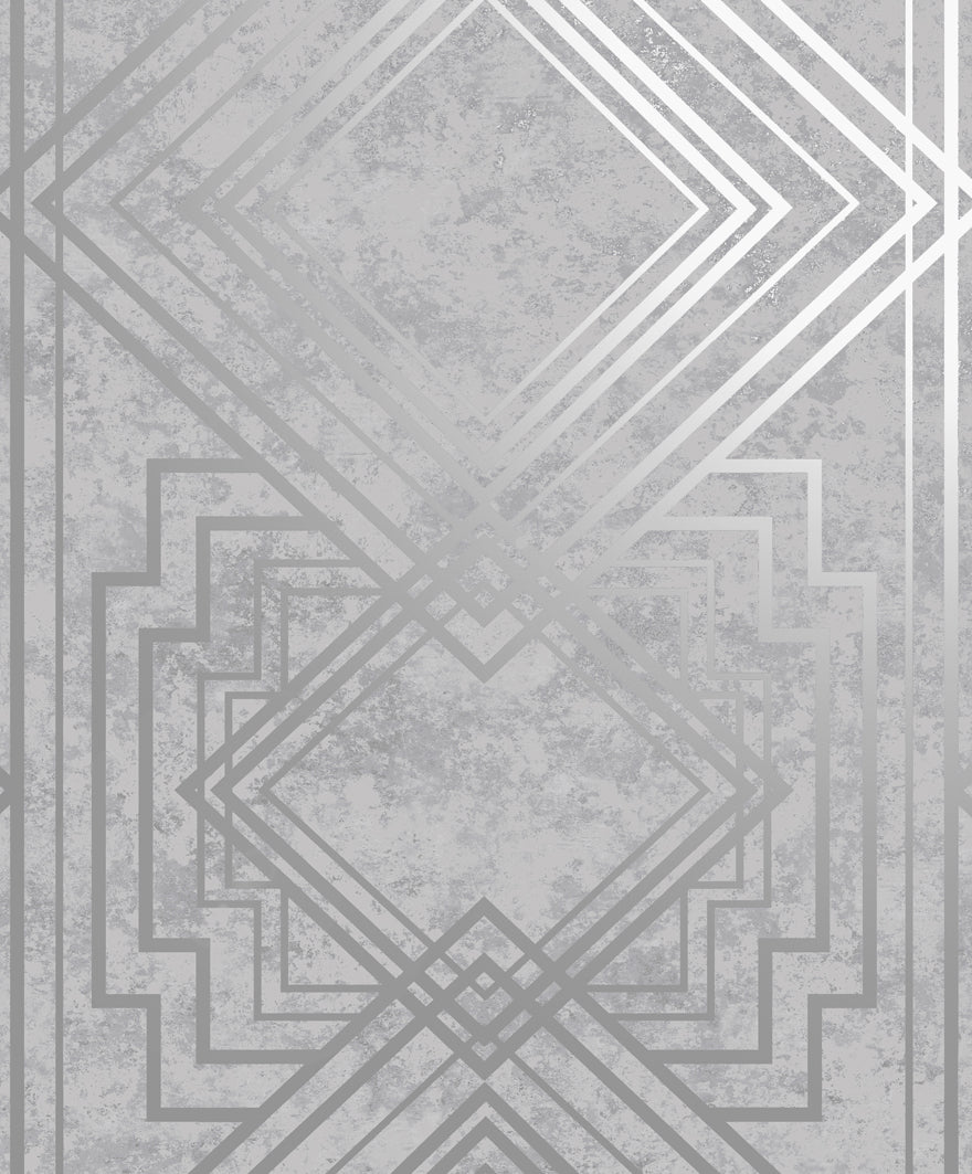 Delano Wallpaper - Grey Silver - Holden Décor - 75943 - Premier Wallcovering