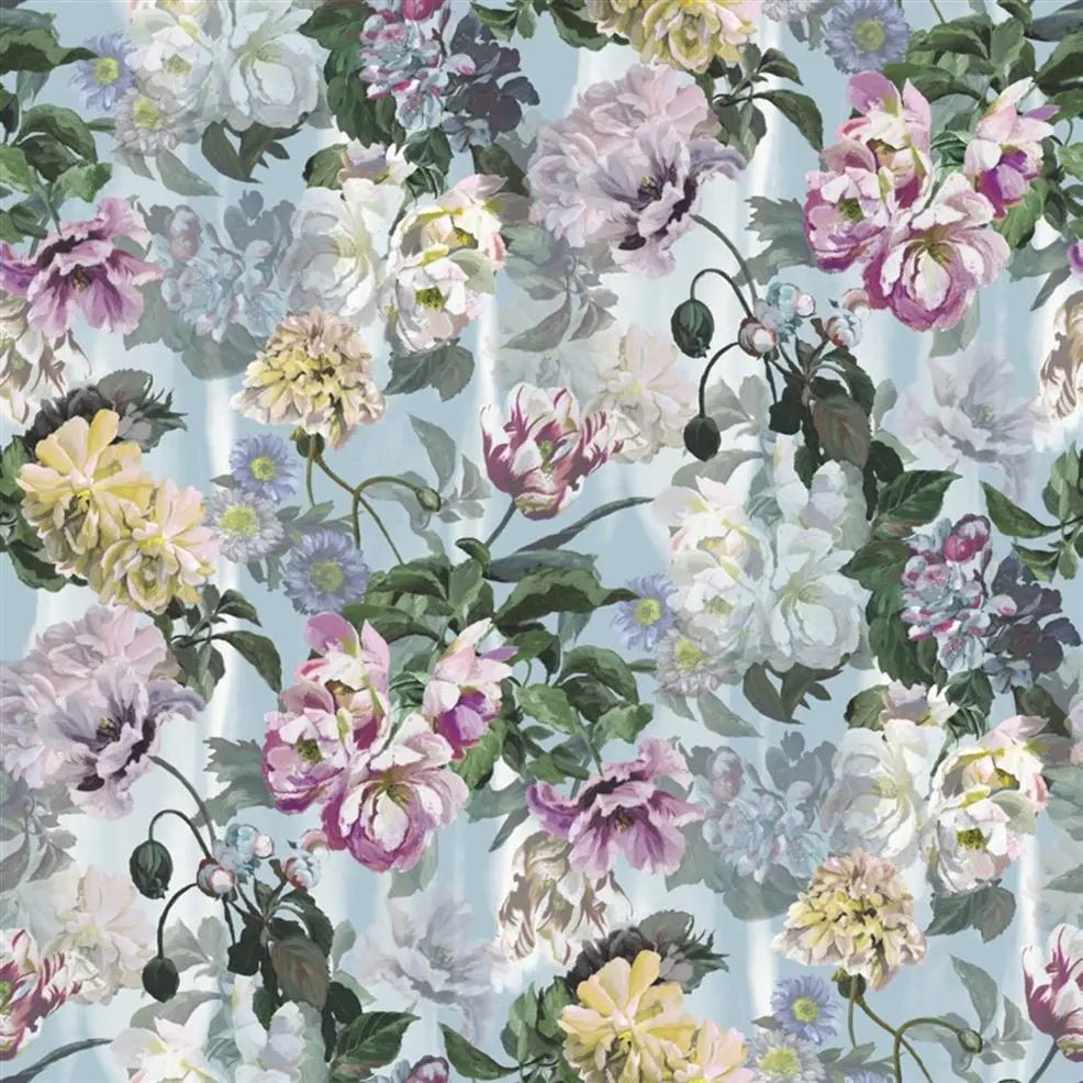Delft Flower Grande Wallpaper - Sky - Designers Guild - PDG1038/03 - Premier Wallcovering
