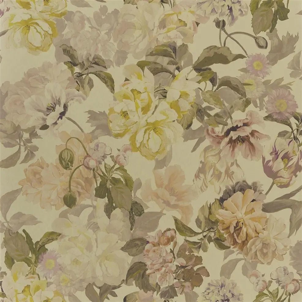Delft Flower Wallpaper - Gold - Designers Guild - PDG1033/02 - Premier Wallcovering