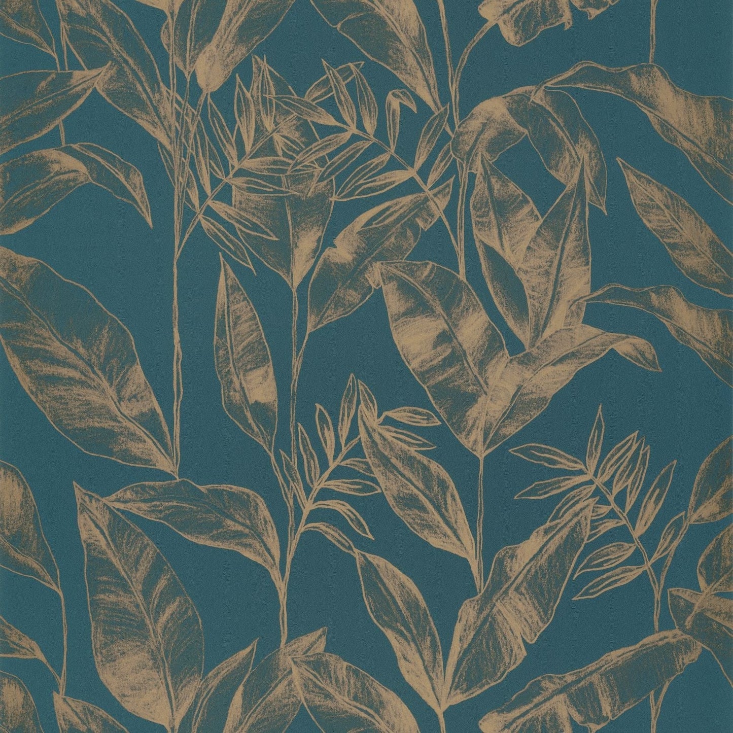 Delicate Wallpaper - Teal Blue - Caselio - 102636124 - Premier Wallcovering