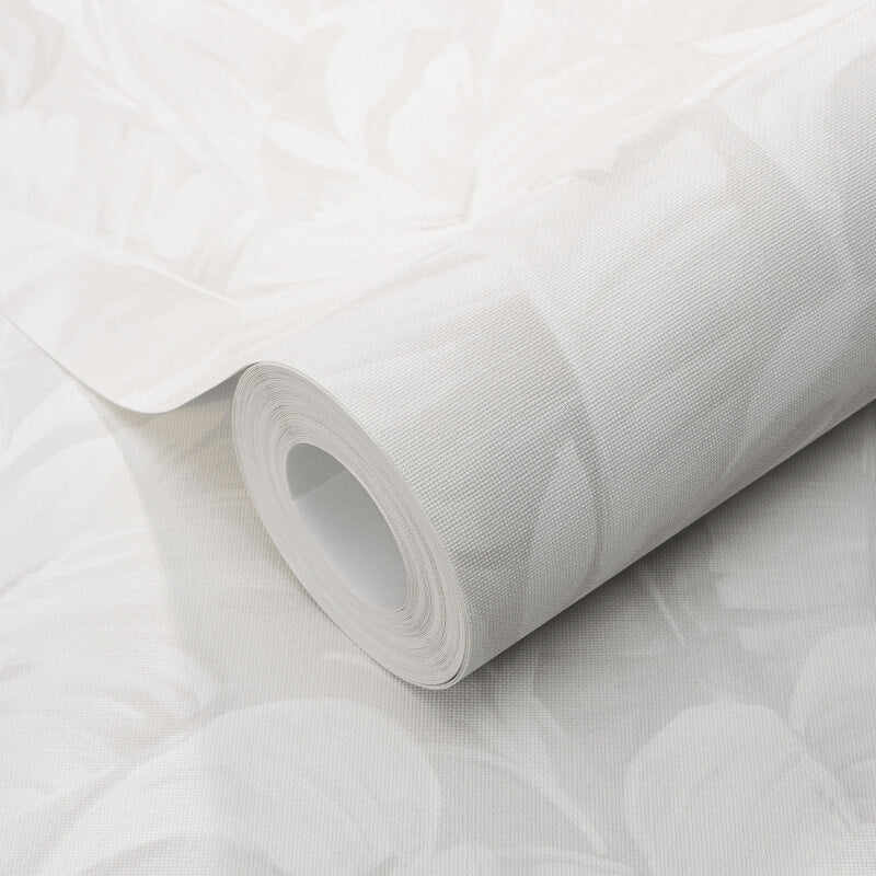 Deliciosa Leaves Wallpaper - Light Grey - Erismann - 10416 - 31 - Premier Wallcovering