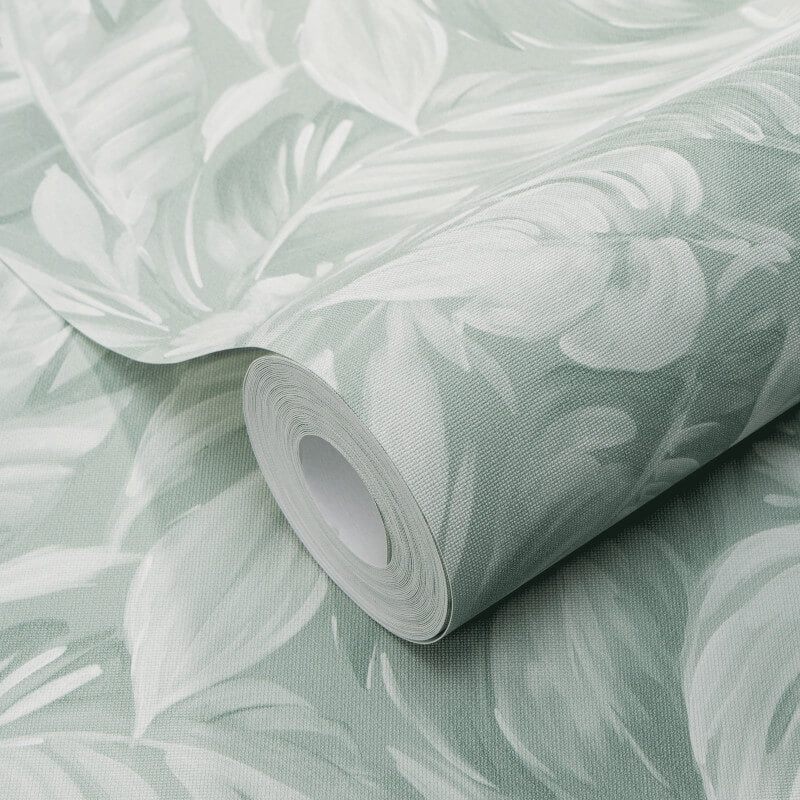 Deliciosa Leaves Wallpaper - Green - Erismann - 10416 - 07 - Premier Wallcovering