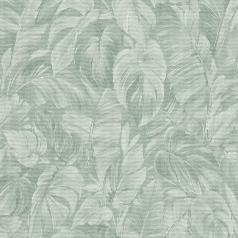 Deliciosa Leaves Wallpaper - Green - Erismann - 10416 - 07 - Premier Wallcovering