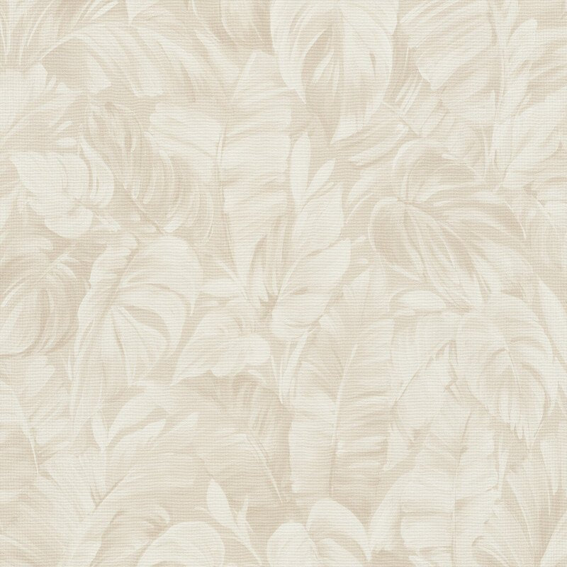 Deliciosa Leaves Wallpaper - Beige - Erismann - 10416 - 02 - Premier Wallcovering