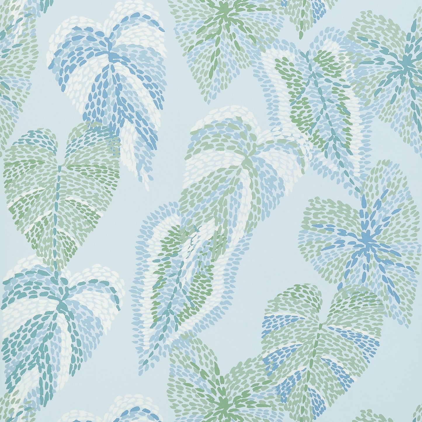 Delila Wallpaper - Soft Blue - Thibaut - T15867 - Premier Wallcovering