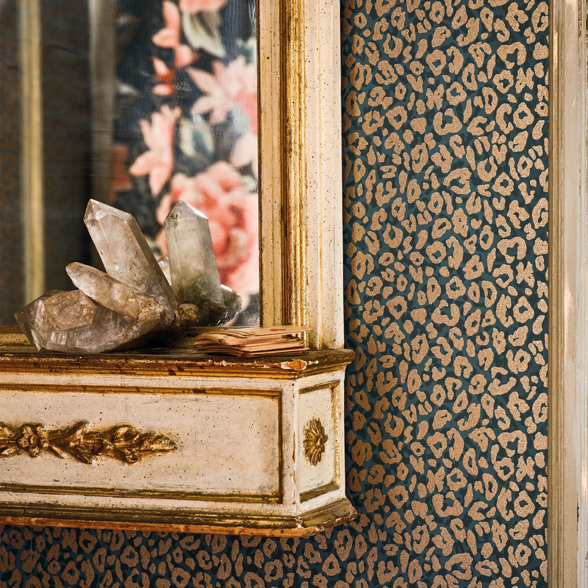 Delilah Wallpaper - Slate - Romo - Temperley London - W450/07 - Premier Wallcovering