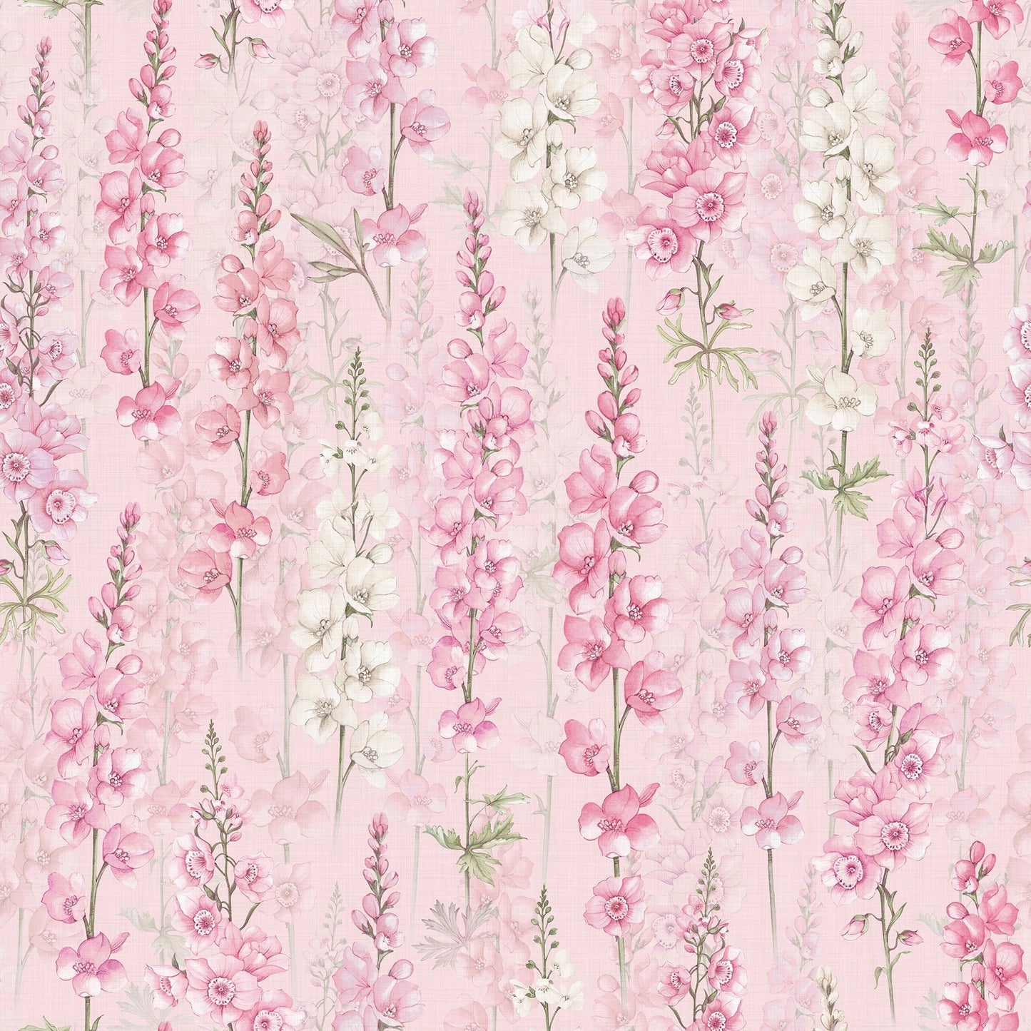 Delphinium Wallpaper - Pink - Lucie Annabel - LAN100448 - Premier Wallcovering
