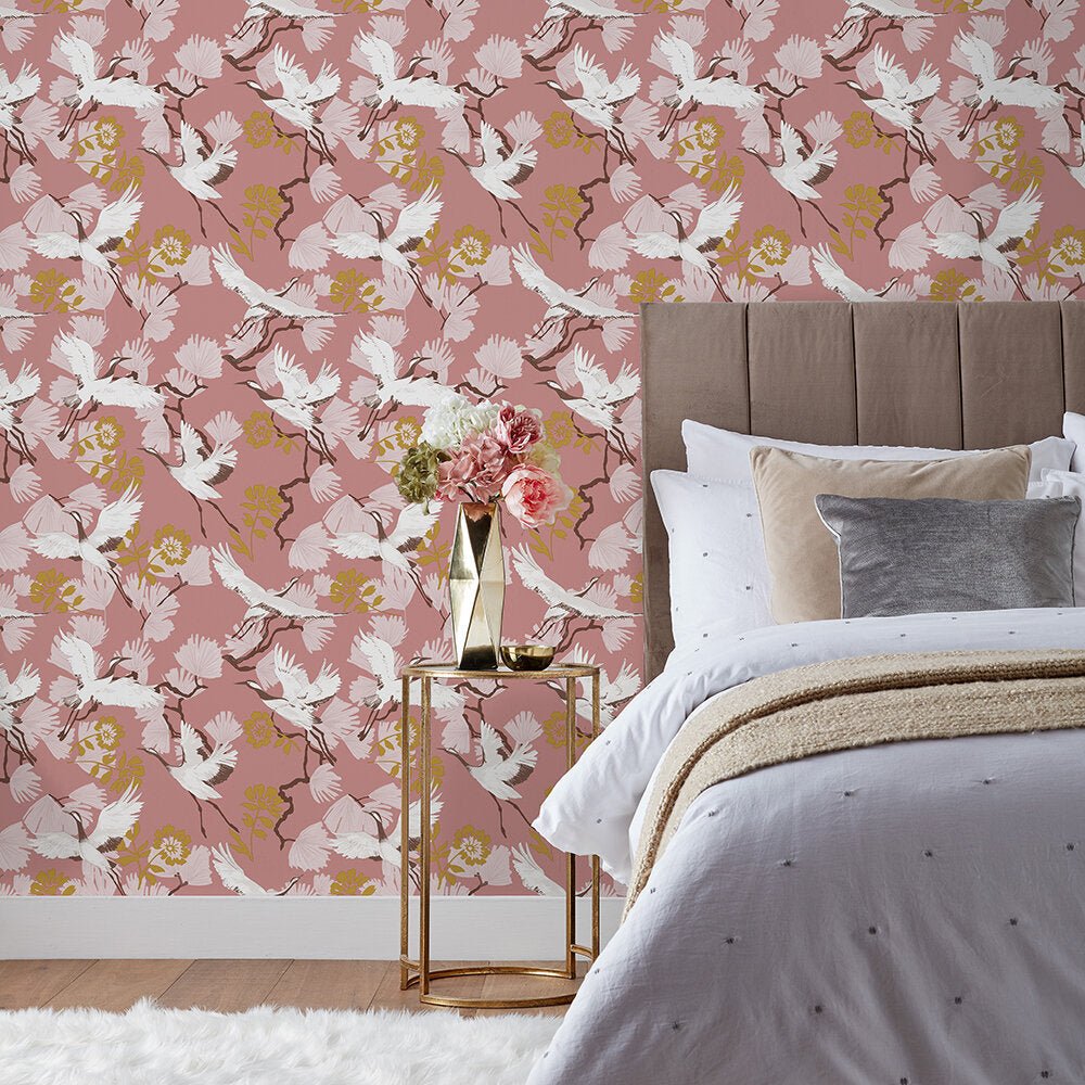 Demoiselle Wallpaper - Blush - Furn - DEMOISE/WP1/BLS - Premier Wallcovering