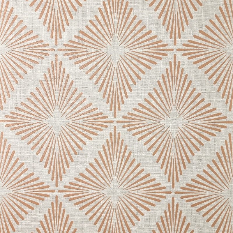 Denver Geometric Diamond Wallpaper - Stone - Fine Décor - FD43748 - Premier Wallcovering