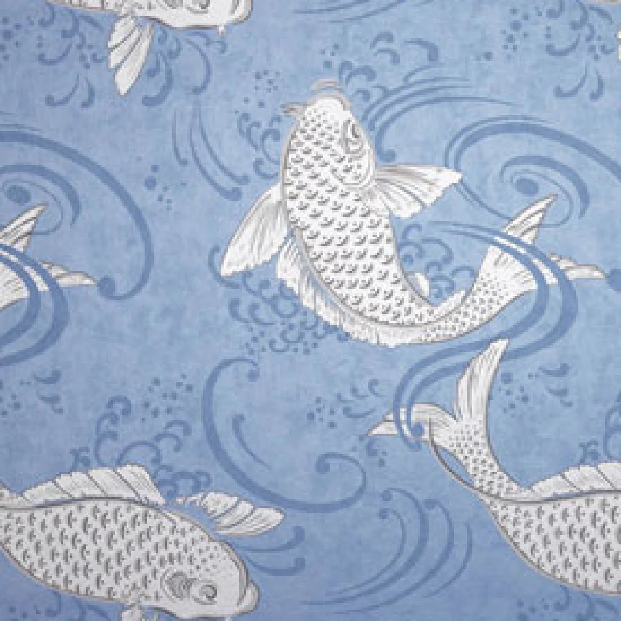 Derwent Wallpaper - Silver / Blue - Osborne & Little - W5796-05 - Premier Wallcovering