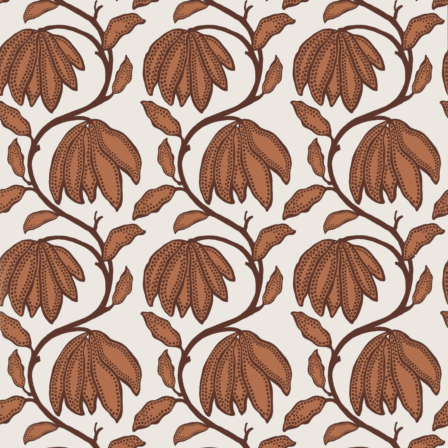 Desert Flower Wallpaper - Ochre - Thibaut - T12006 - Premier Wallcovering