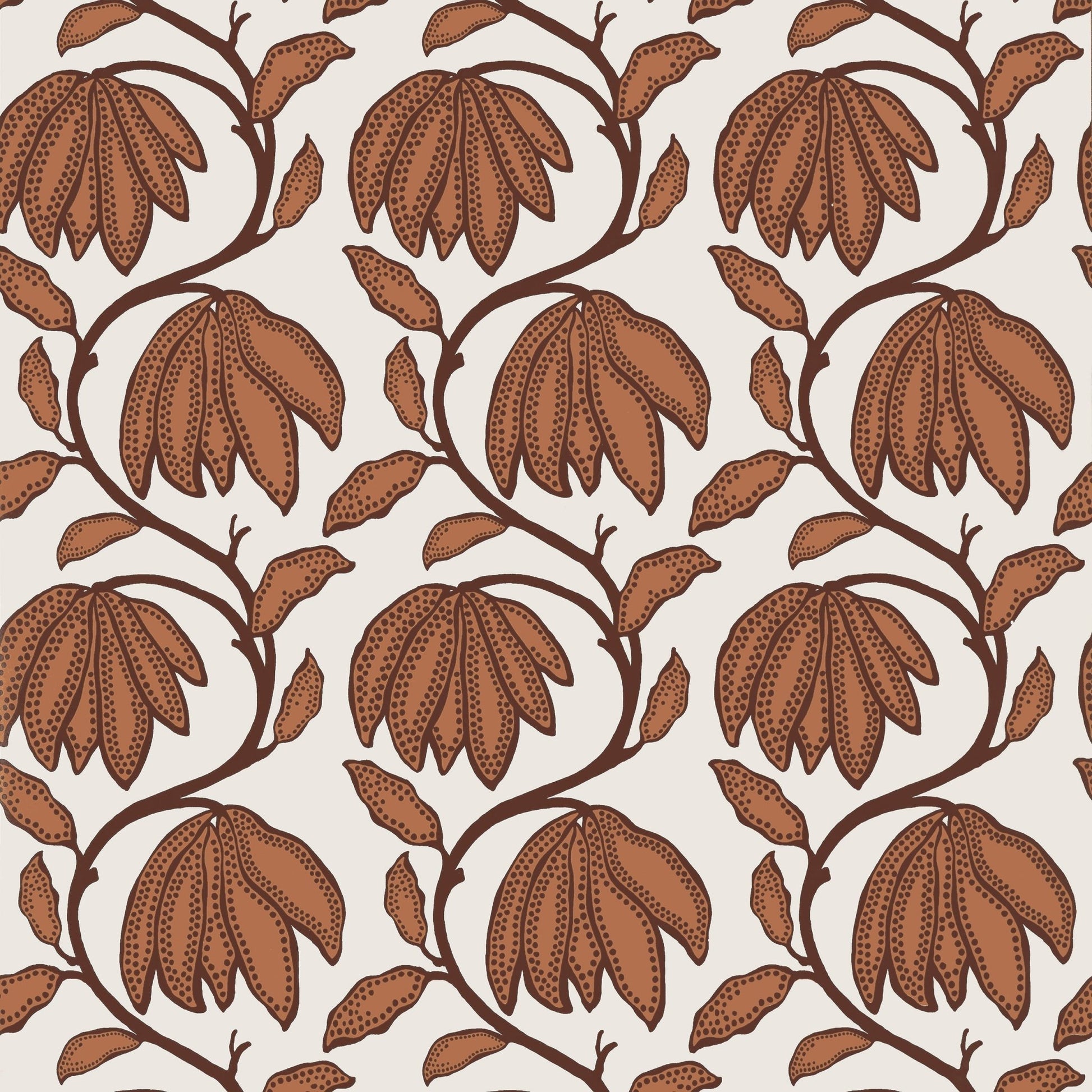 Desert Flower Wallpaper - Ochre - Thibaut - T12006 - Premier Wallcovering