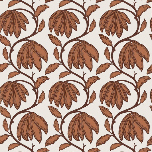 Desert Flower Wallpaper - Ochre - Thibaut - T12006 - Premier Wallcovering