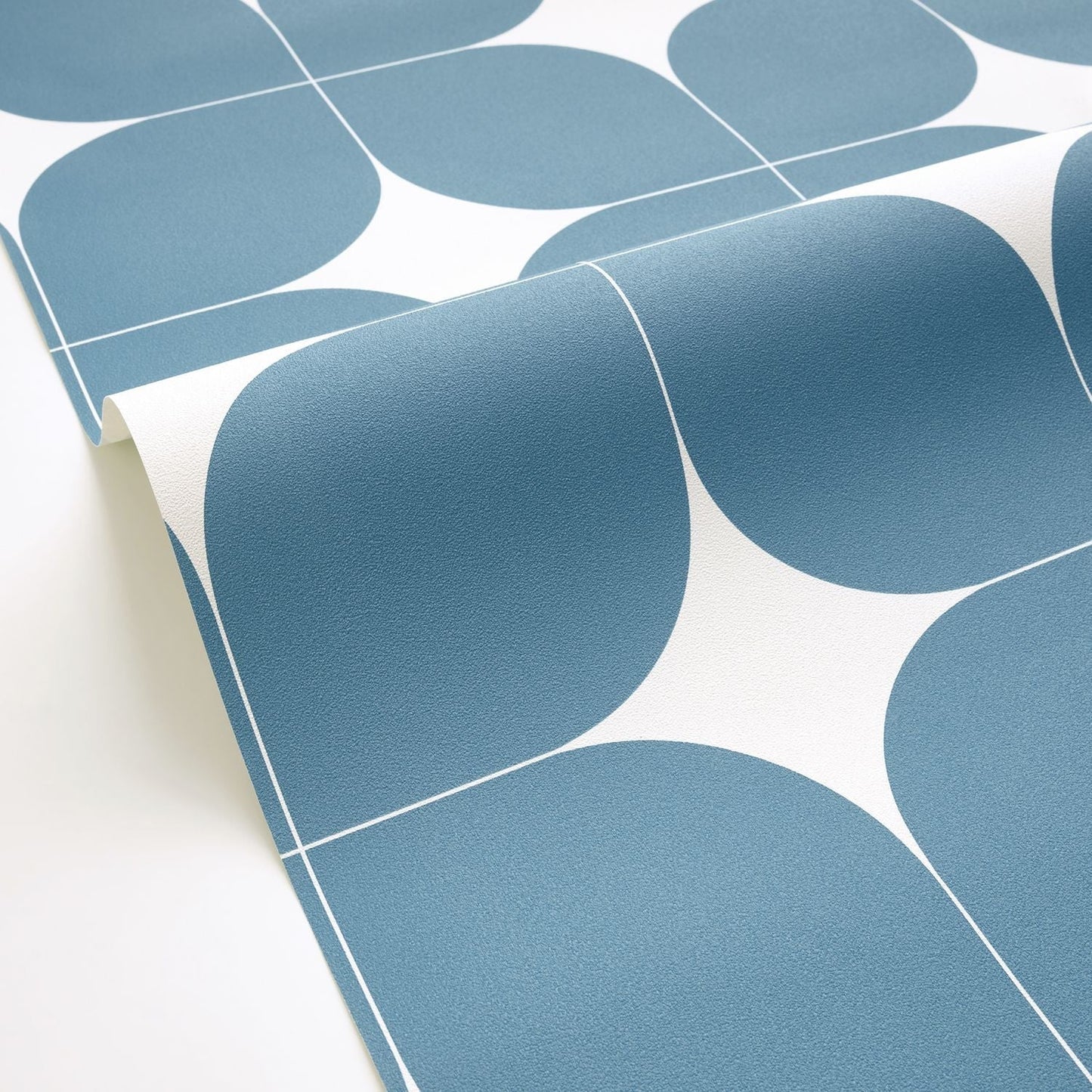 Detour Wallpaper - Bleu Petrole - Caselio - 105040641 - Premier Wallcovering