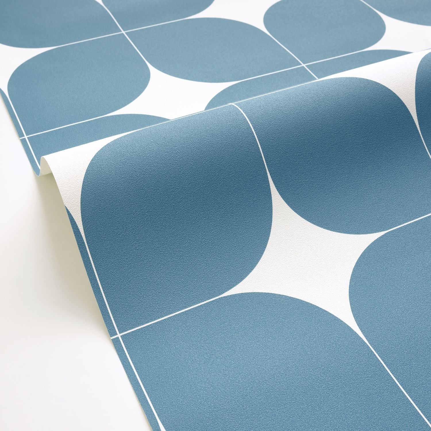 Detour Wallpaper - Bleu Petrole - Caselio - 105040641 - Premier Wallcovering