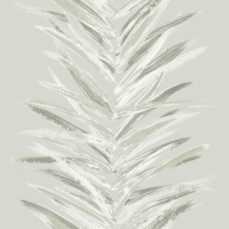 Dhara Large Leaf Metallic Wallpaper - Olive - Muriva - 191502 - Premier Wallcovering