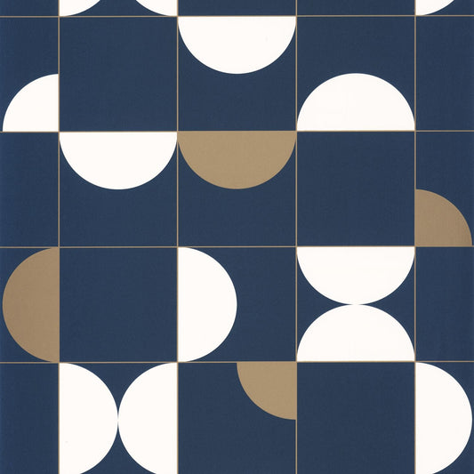 Diabolo Wallpaper - Midnight Blue  - Caselio - 102666225 - Premier Wallcovering