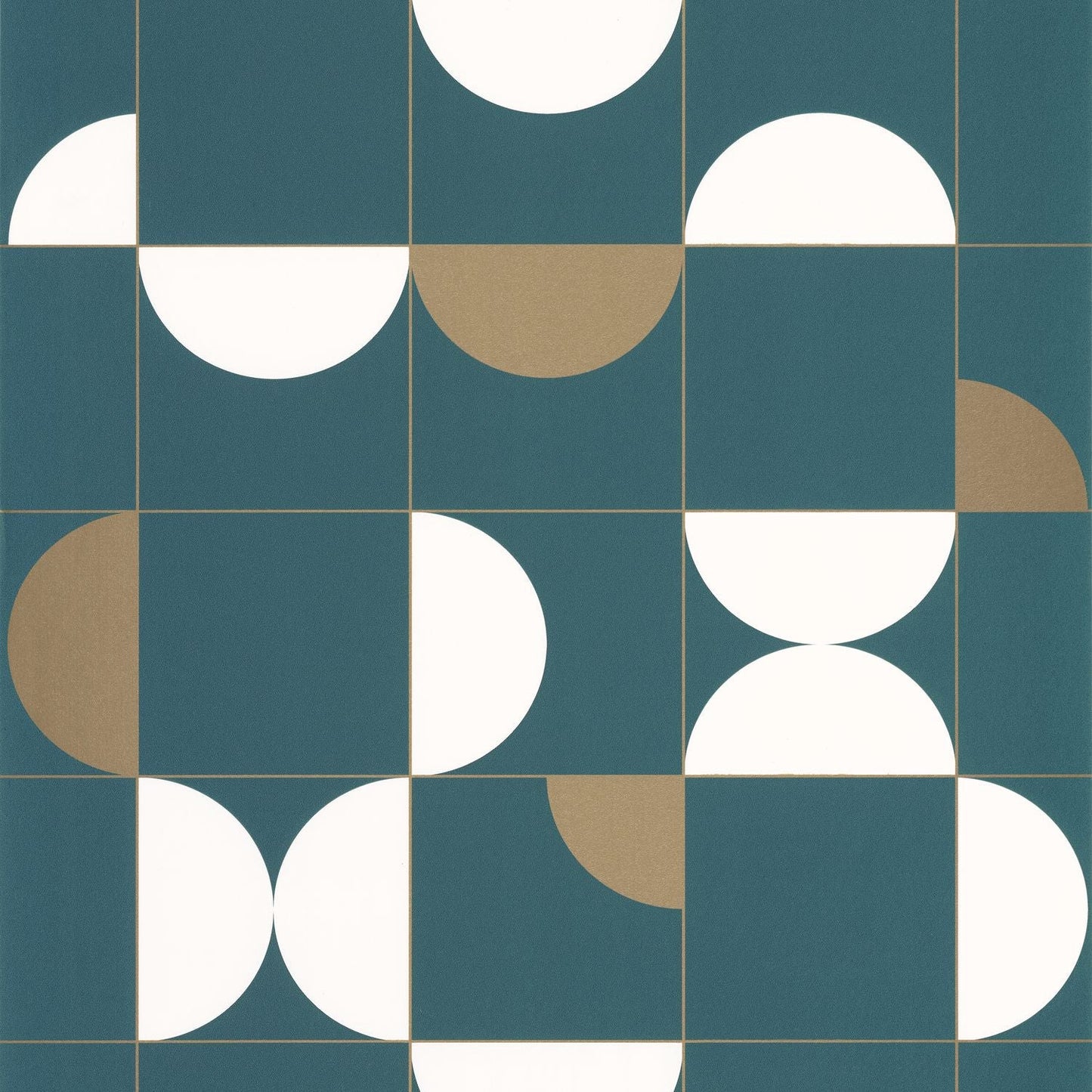 Diabolo Wallpaper - Teal Blue  - Caselio - 102666120 - Premier Wallcovering