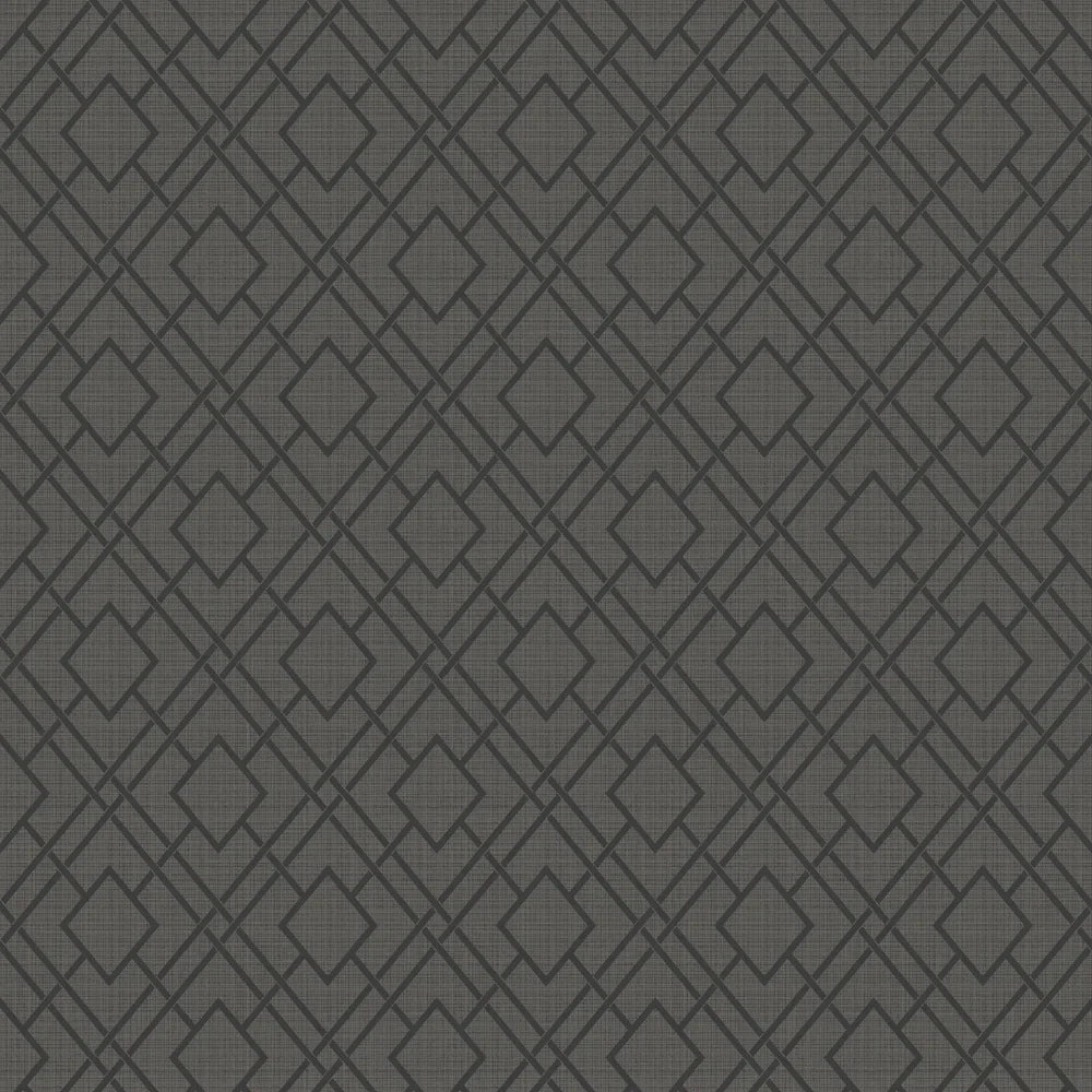 Diamond Trail Wallpaper - Pewter & Charcoal - NextWall - NW56210 - Premier Wallcovering