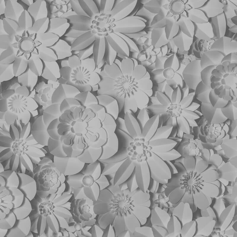 Dimensions 3D Effect Floral Wallpaper - Grey - Fine Décor - FD42691 - Premier Wallcovering