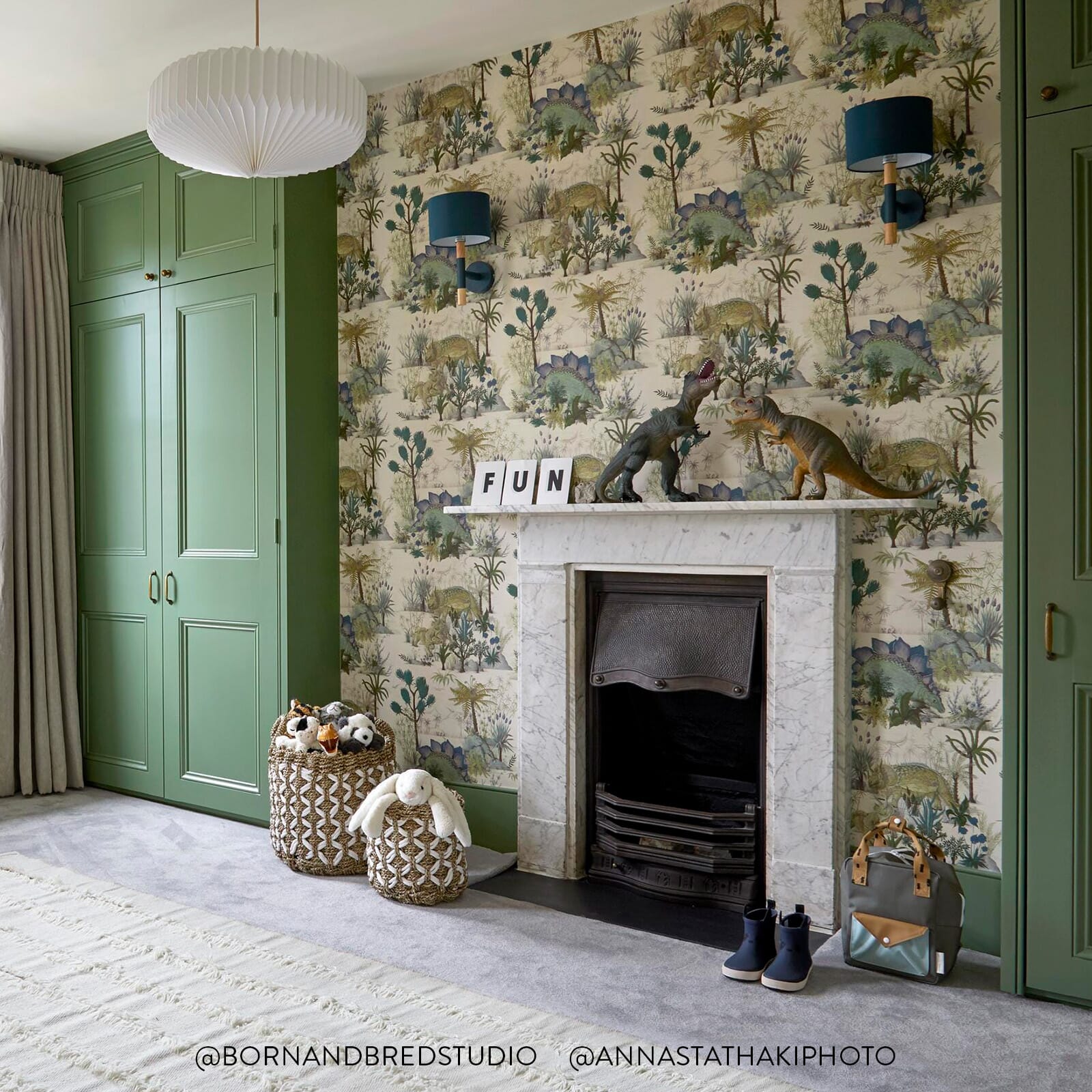 Dinosauria Wallpaper - Ecru - House of Hackney - 1 - WA - DIN - DI - ECR - XXX - Premier Wallcovering