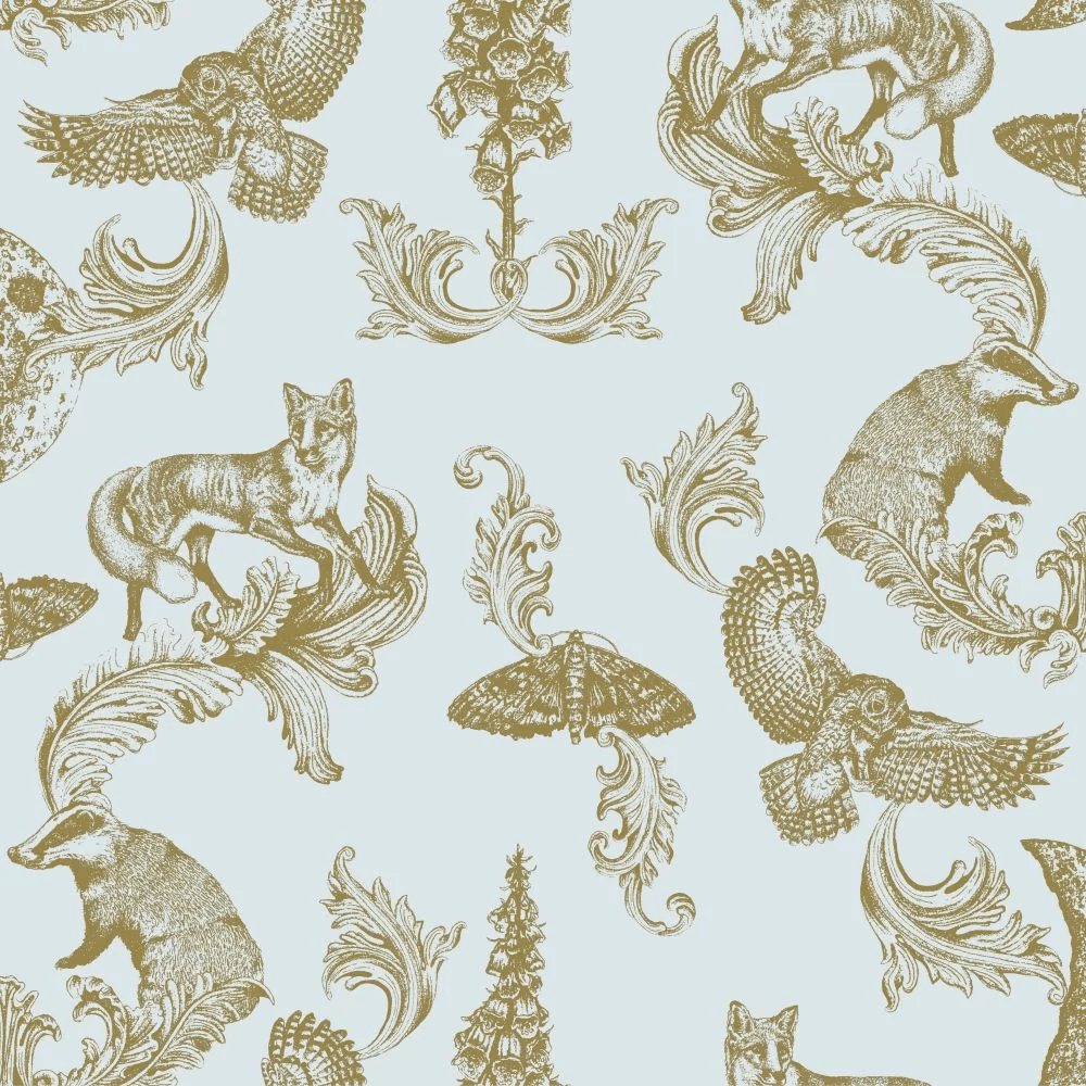 Dipped in Moonlight Wallpaper - Metallic Gold & Cream - The Graduate Collection - LG1DIPCREAM - Premier Wallcovering