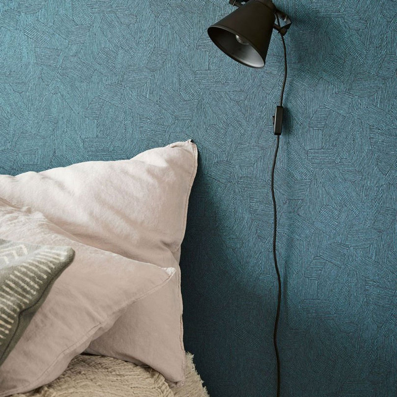 Direction Twist Wallpaper - Navy - Eijffinger - 318006 - Premier Wallcovering