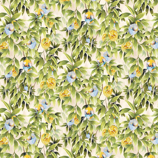 Disco Lemons Wallpaper - Cotton - Brand McKenzie - BMGI006/04A - Premier Wallcovering