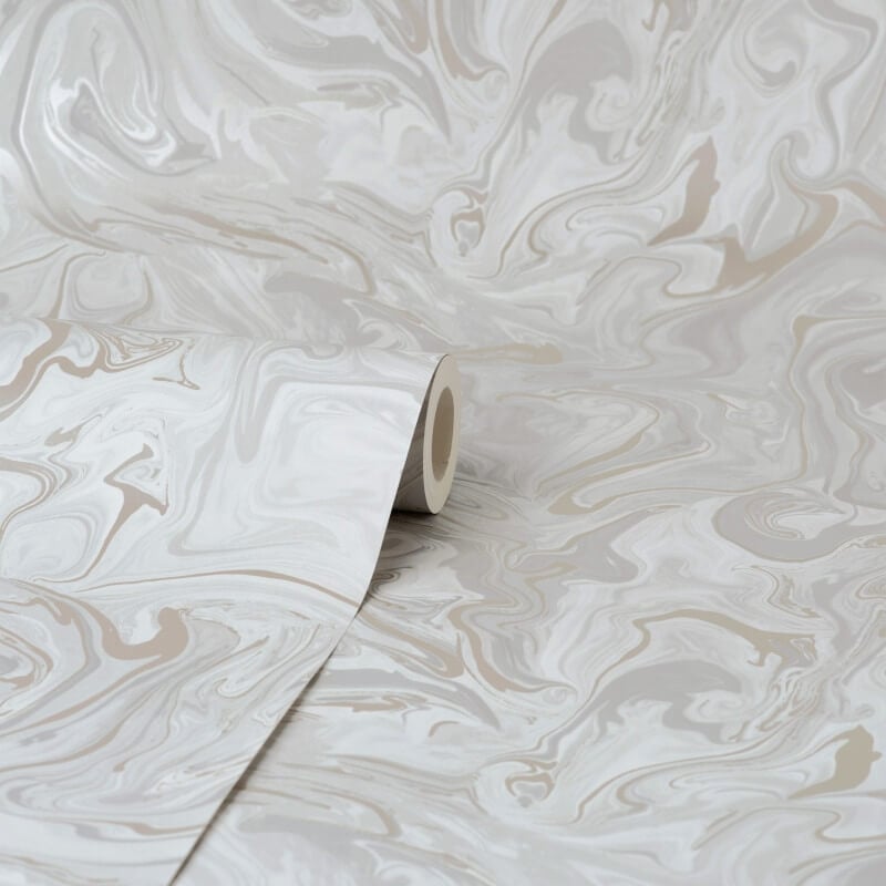 Distinctive Marble Metallic Wallpaper - Natural/Grey - Fine Décor - FD43056 - Premier Wallcovering