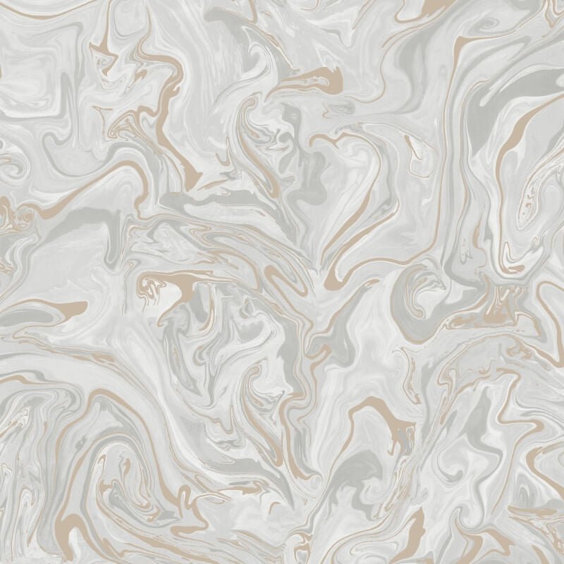 Distinctive Marble Metallic Wallpaper - Natural/Grey - Fine Décor - FD43056 - Premier Wallcovering