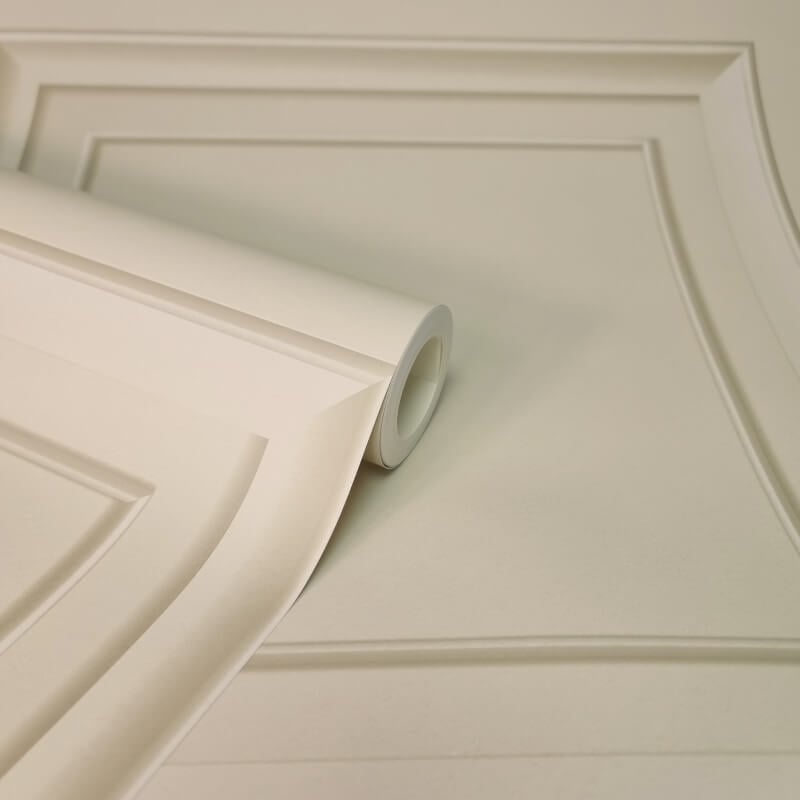 Distinctive Square Panel Wallpaper - Natural - Fine Décor - FD43680 - Premier Wallcovering