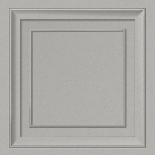 Distinctive Square Panel Wallpaper - Grey - Fine Décor - FD43002 - Premier Wallcovering