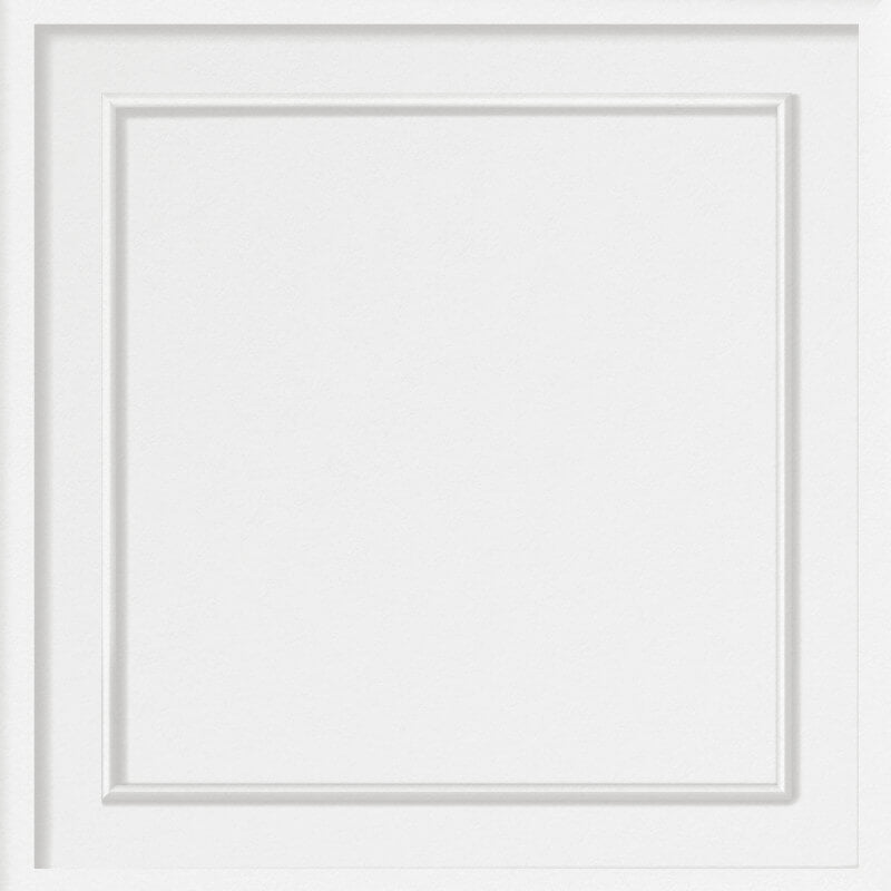 Distinctive Square Panel Wallpaper - White - Fine Décor - FD43298 - Premier Wallcovering