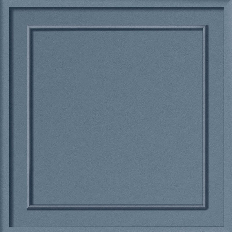 Distinctive Square Panel Wallpaper - Blue - Fine Décor - FD43681 - Premier Wallcovering