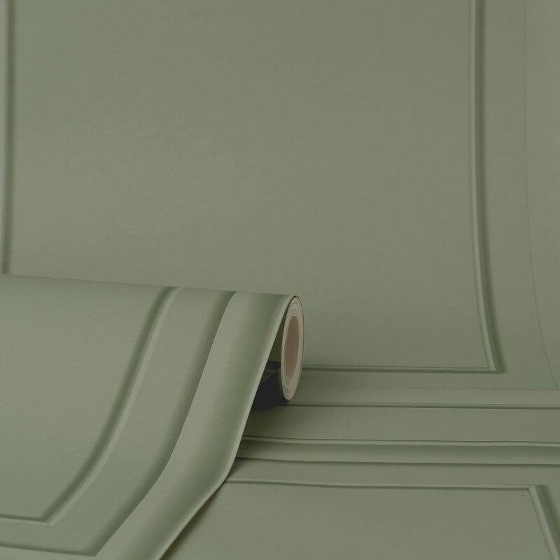 Distinctive Square Panel Wallpaper - Sage - Fine Décor - FD43390 - Premier Wallcovering
