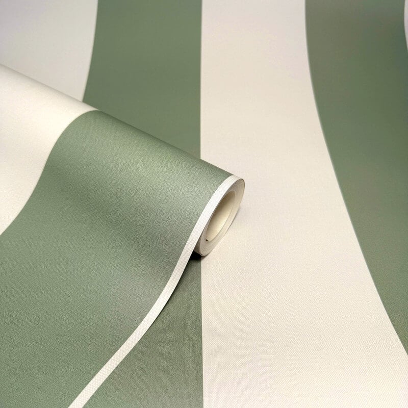 Distinctive Stripe Wallpaper - Sage - Fine Décor - FD43683 - Premier Wallcovering