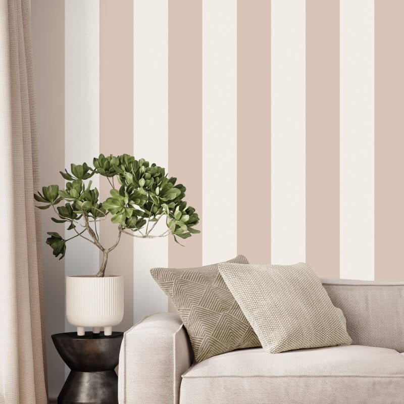 Distinctive Stripe Wallpaper - Pink - Fine Décor - FD43685 - Premier Wallcovering