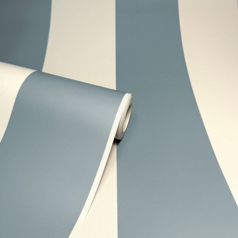 Distinctive Stripe Wallpaper - Blue - Fine Décor - FD43684 - Premier Wallcovering