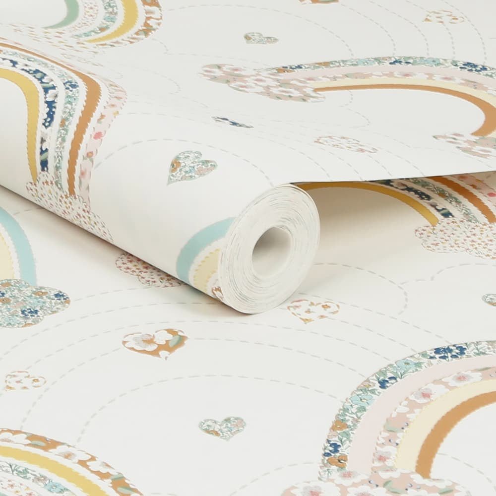 Ditsy Rainbow Wallpaper - Pastel - Next - 122393 - Premier Wallcovering